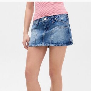 BDG Denim Mini Skirt - Light Blue Wash